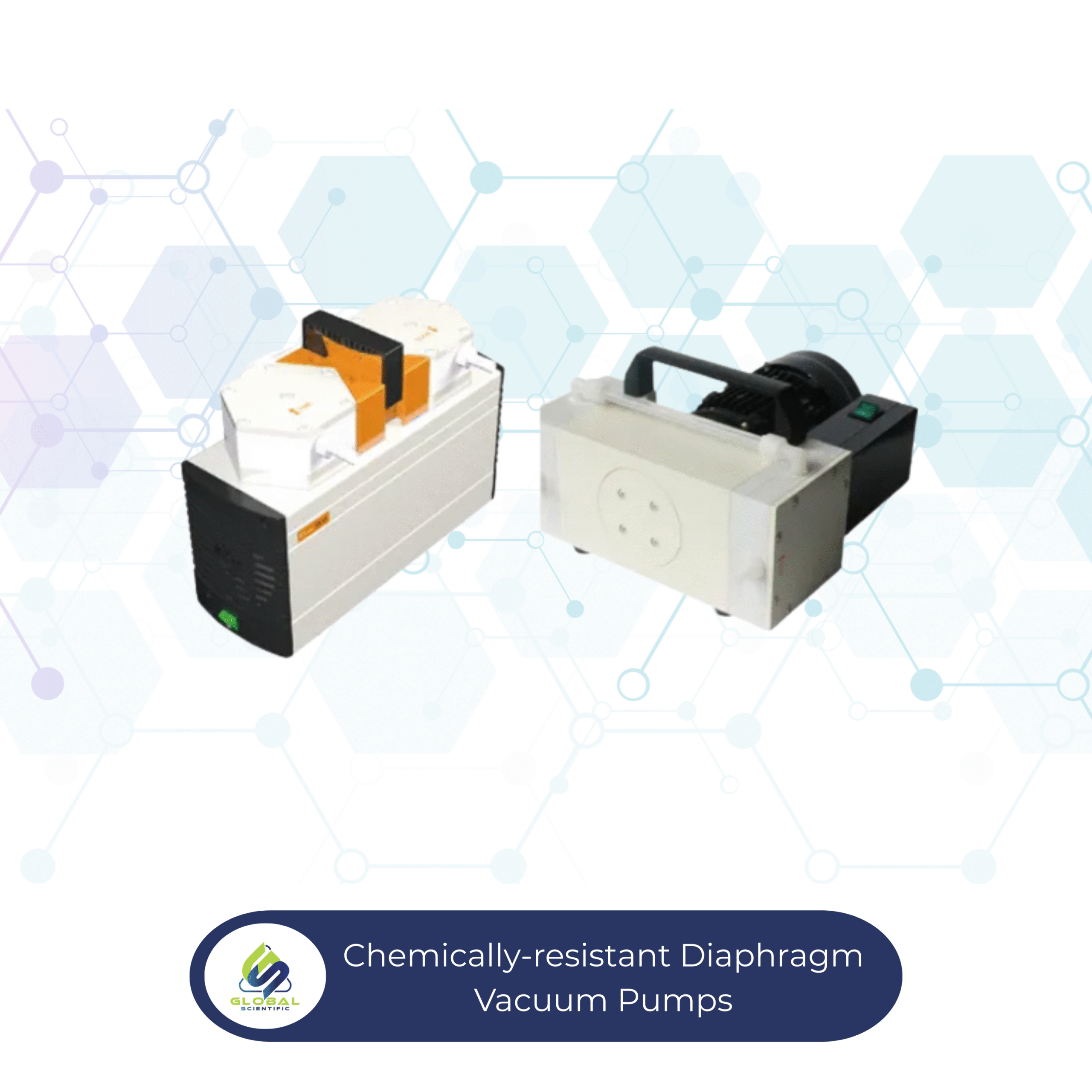 Chemically-resistant Diaphragm Vacuum Pumps